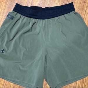 Under Armour Men's Olive and Black Athletic Shorts